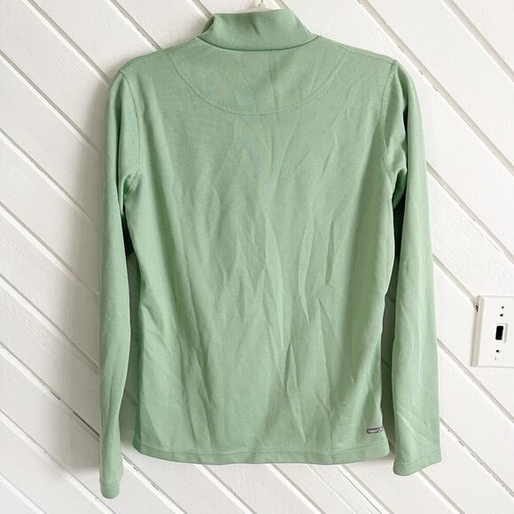 The North Face Women's M Sage Green Vaporwick Pullover 1/4 Zip Long Sleeve Top - Picture 6 of 6